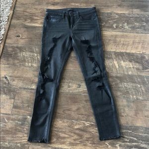 Joe’s Black distressed skinny jeans
